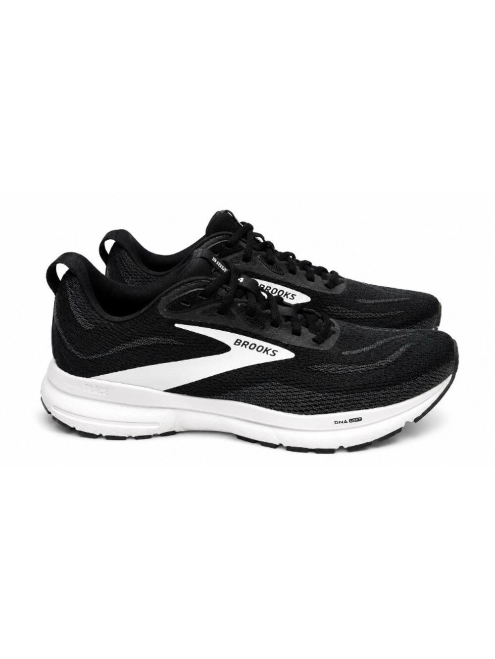Brooks Trace 4 Sneakers Shoes Womens Size 8.5 Wide Black 1204411D090 Running